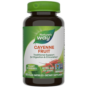 Natures Way: Nature's Way, Cayenne Fruit, 180 Vegan capsules