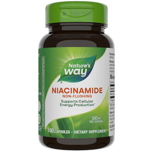 Natures Way: Nature's Way, Niacinamide, 500mg, 100 capsules