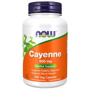 Now Foods, Cayenne 500mg, 250 Veg Capsules
