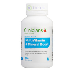 Clinicians, Multivitamin & Mineral Boost, Caps 180