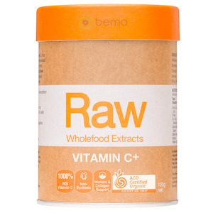 Amazonia Raw, Wholefood Extracts, Vitamin C+, 120g