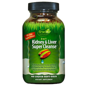 Irwin Naturals, Kidney & Liver Super Cleanse, 60 Softgels