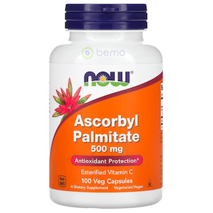Vitamin C: Now Foods, Ascorbyl Palmitate 500mg, Antioxidant Protection, 100 Veg Caps
