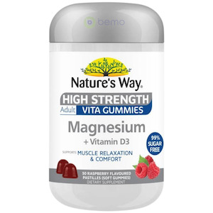 Sleep Support: Nature's Way, Adult Vita Gummies High Strength Magnesium, 50's