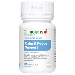 Mood Support: Clinicians, Calm & Focus Support, 30 Veg Capsules