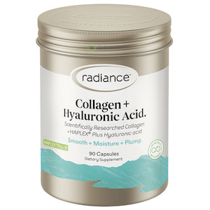 Hair Skin And Nails: Radiance, Collagen + Hyaluronic Acid, 90 Capsules