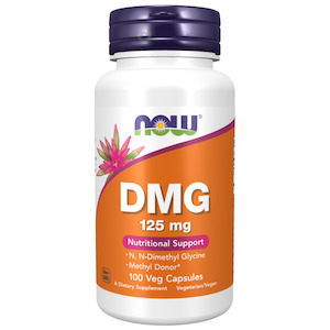 Immunity Support: Now Foods, DMG Dimethyl Glycine 125 mg, 100 Veg Capsules