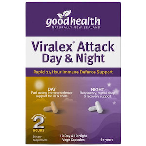 Immunity Support: Good Health, Viralex Attack Day & Night, 20 Capsules