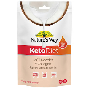 Nature's Way, Keto Diet MCT Powder with Collagen, 120g