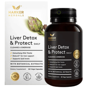 Detox And Cleanse: Harker Herbals, Liver Detox & Protect, 60 Vege Capsules