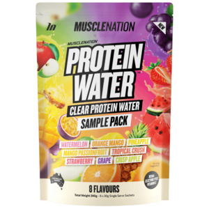 Energy: Muscle Nation, Protein Water, 8 Serve Sample Pack