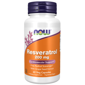 Now Foods, Resveratrol, 200mg, 60 Veg Capsules