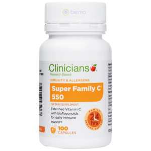 Immunity Support: Clinicians, Super Family C 550, 100 Capsules