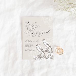 Love Birds Party Invitation - Be My Guest Design