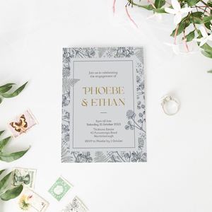 Fern and Clover Party Invitation - Be My Guest Design