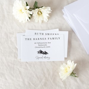 Mountain Vista Address Labels & Envelope Seals - Be My Guest Design