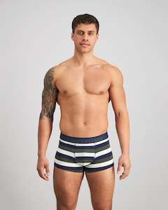 Briefs: Rugby Stripe Mens Trunk