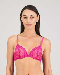 My Fit Lace Push Up Plunge Bra