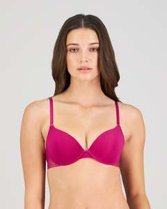 Stripe Elastic & Papertouch Push Up Bra