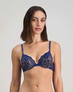 My Fit Lace Push Up Plunge Bra