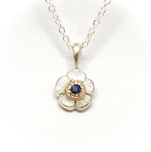 Sapphire Flower Pendant benflynn