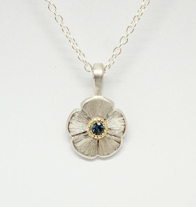 Sapphire Flower Pendant benflynn