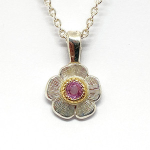 Sapphire Flower pendant benflynn
