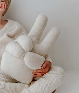 Peace Cushion - Natural Marle