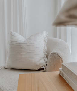 Ivory Flurry Cushion Cover
