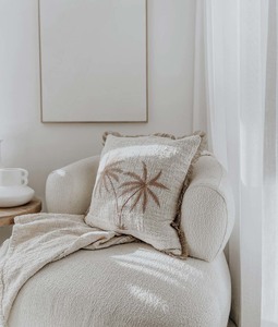 Balinese Cotton Throw | Ivory Tassel