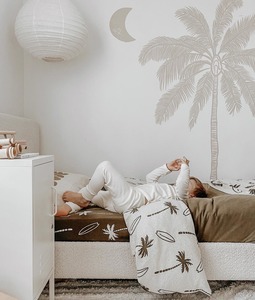 Duvet Cover - Olive Surfing Palm