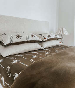 Pillowcase - Olive Surfing Palm