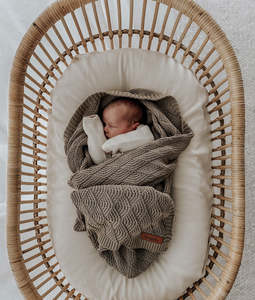 Baby: [PRE-ORDER] | Stone Shell Stitch Blanket
