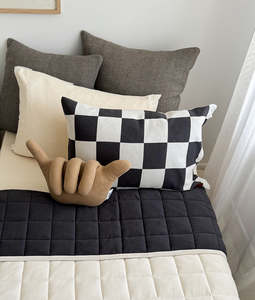 Kids Bedding: [IMPERFECT] Pillowcase - Chunky Checks