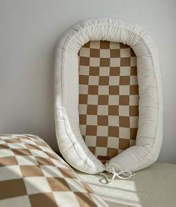 [PRE-ORDER] | Baby Lounger - Khaki Gingham