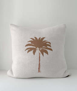 [IMPERFECT] | Khaki Palm Cushion Cover