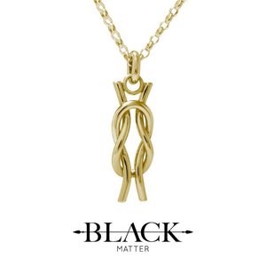 Products: Nautical Reef Knot Pendant in Gold - Benjamin Black Goldsmiths