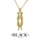 Nautical Reef Knot Pendant in Gold - Benjamin Black Goldsmiths