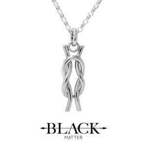 Nautical Reef Knot Pendant in Sterling Silver - Benjamin Black Goldsmiths