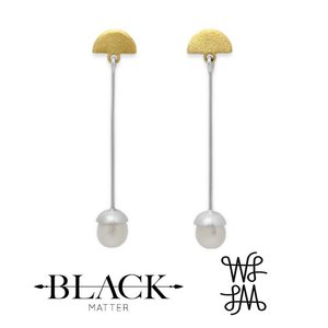 Local Palette Swing Pearl Studs - Benjamin Black Goldsmiths
