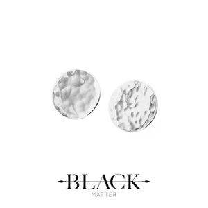 Sterling Silver Statement Disk Studs - Benjamin Black Goldsmiths