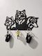 metal wolf key hanger