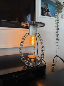 Reverse glow diffuser lamp