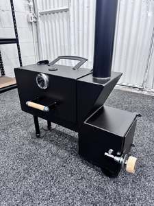 Mini reverse flow offset smoker/oven
