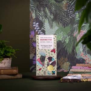 Bennetto Dark Chocolate: 70% Organic Dark - Carton of 12 bars