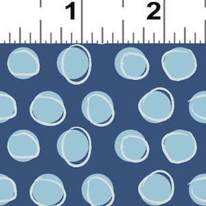 Blue Goose by Meags and Me - Uneven Circles - Navy/Pastel Blue