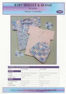 Extreme Handknits NZ - Baby Singlet & Beanie