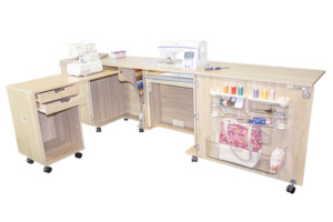 Horn Furniture: Sovereign Horn Sewing Cabinet