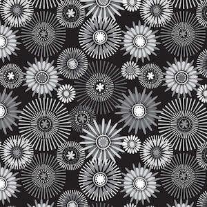 Backing Fabric - Modern Black/Grey/White