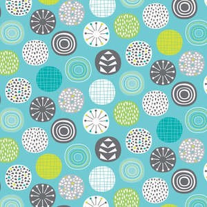 Backing Fabric - Leafy Meadow - Teal